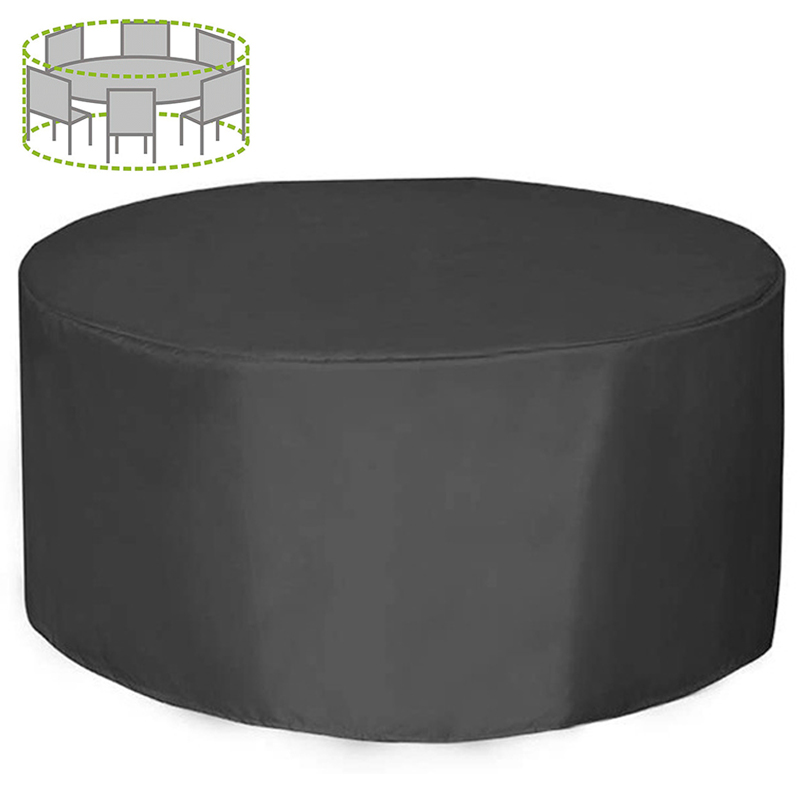 Outdoor Furniture Varnish - 12 Sizes Round Furniture Cover 210D