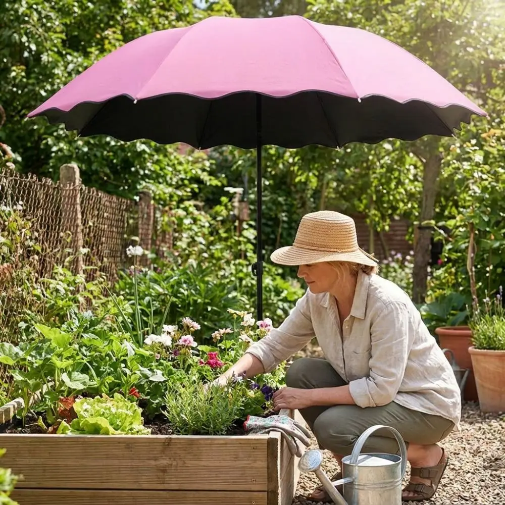 Parasol Umbrella Large - 95cm Large Plant Shade Umbrella Weatherproof
