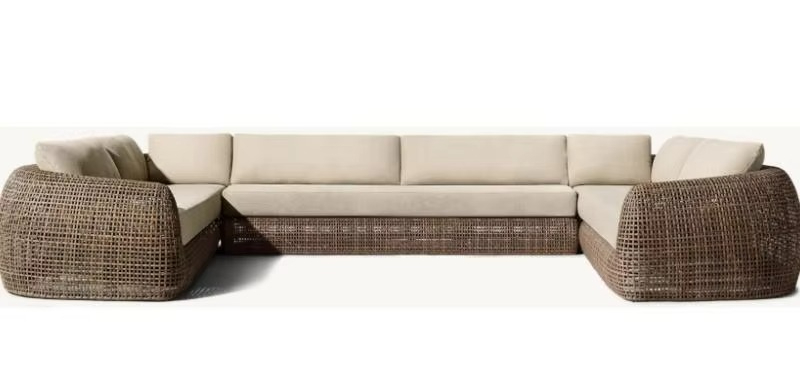 Hot Sale U-shape Modular Outdo - Outdoor Furniture In Sale 评论和价格