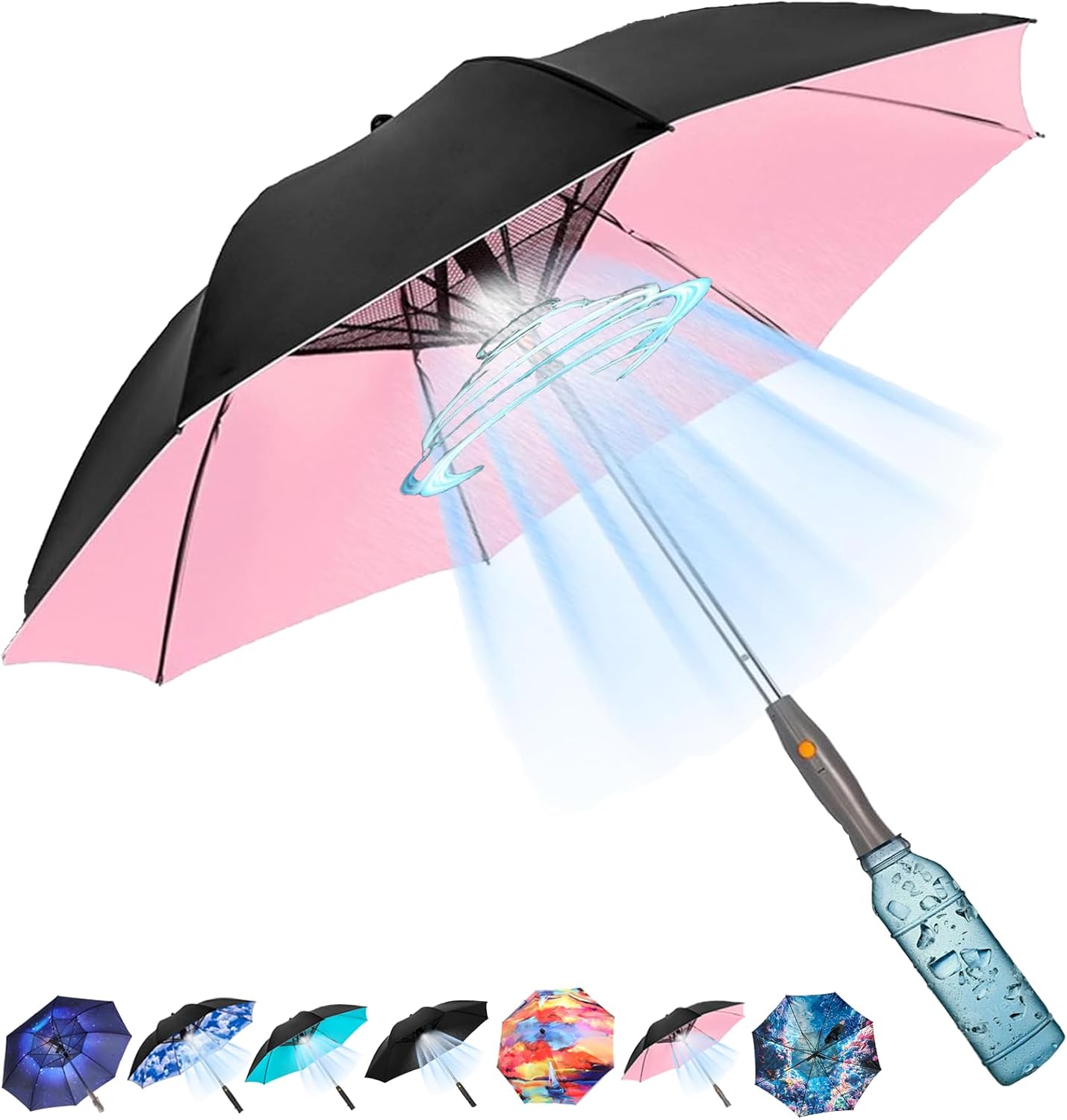 USB Rechargeable Misting Cooli - Parasol Umbrella Large 评论和价格