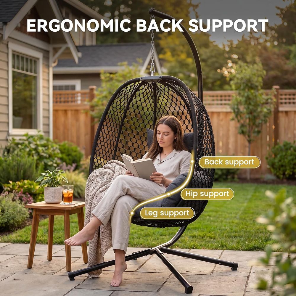 Egg Chair Outdoor with Stand,  - Hanging Egg Chair 评论和价格