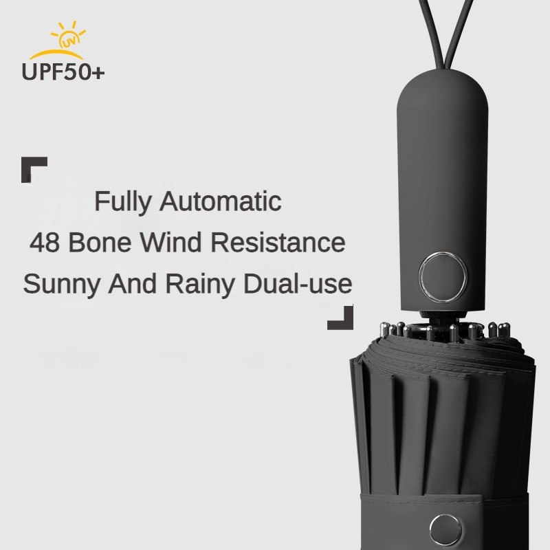 Windproof Strong Fully Automat - Parasol Umbrella Large 评论和价格