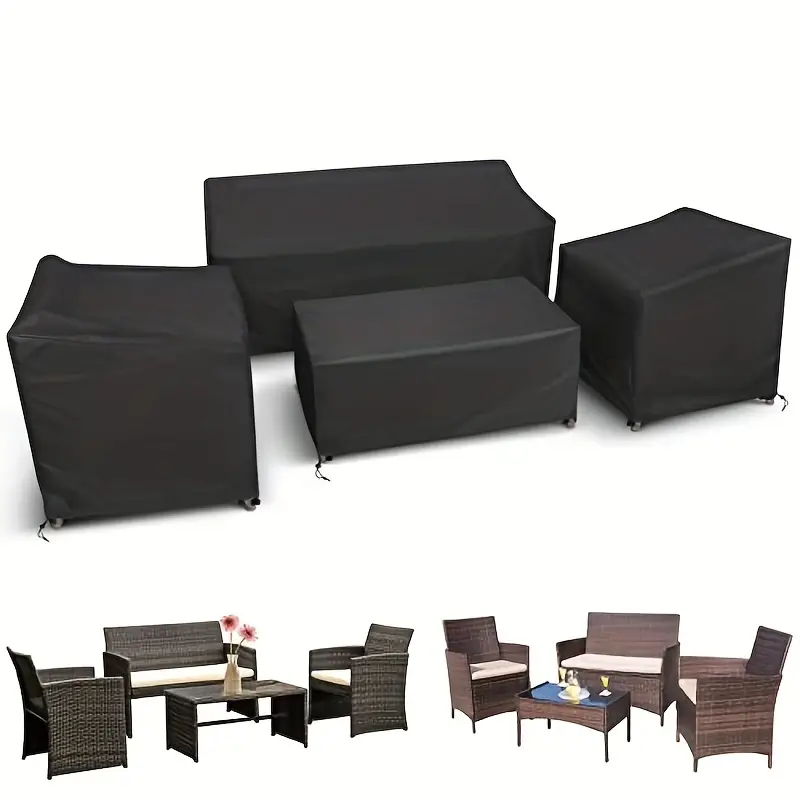 4pcs/Set Patio Furniture Cover - Outdoor Furniture Varnish 评论和价格