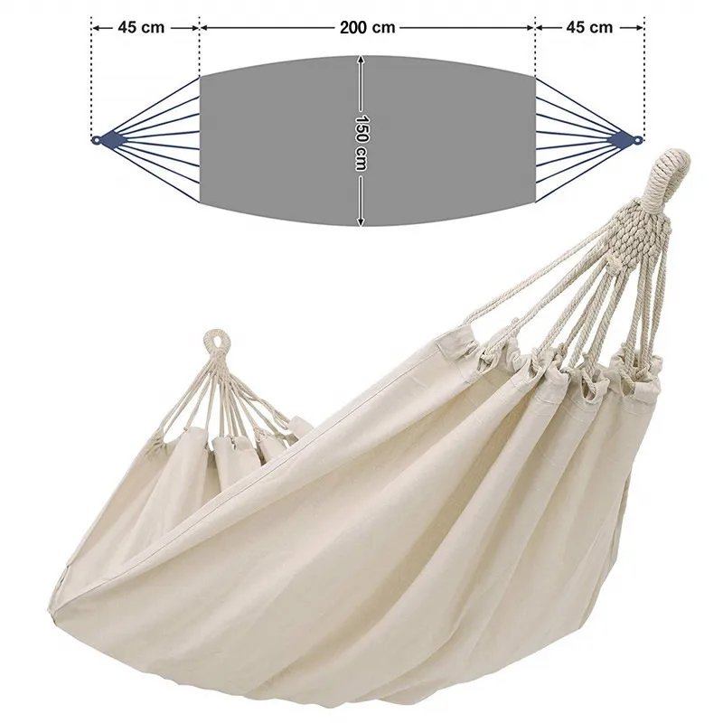 Hammocks A White Organic Cotto - Outdoor Furniture Quality 评论和价格