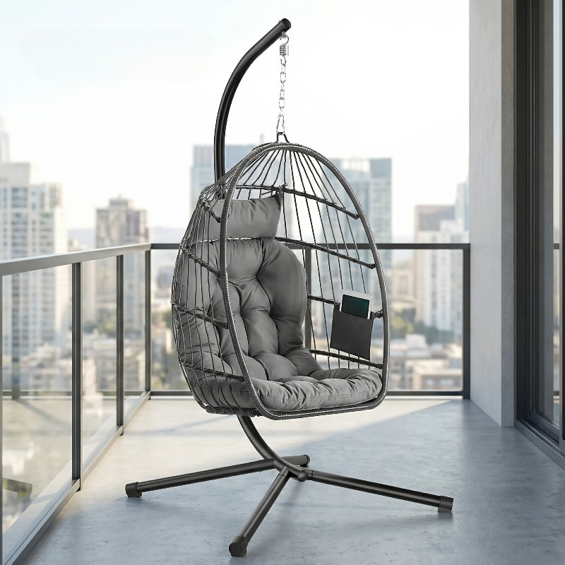 Hanging Egg Chair with Stand – - Hanging Egg Chair 评论和价格