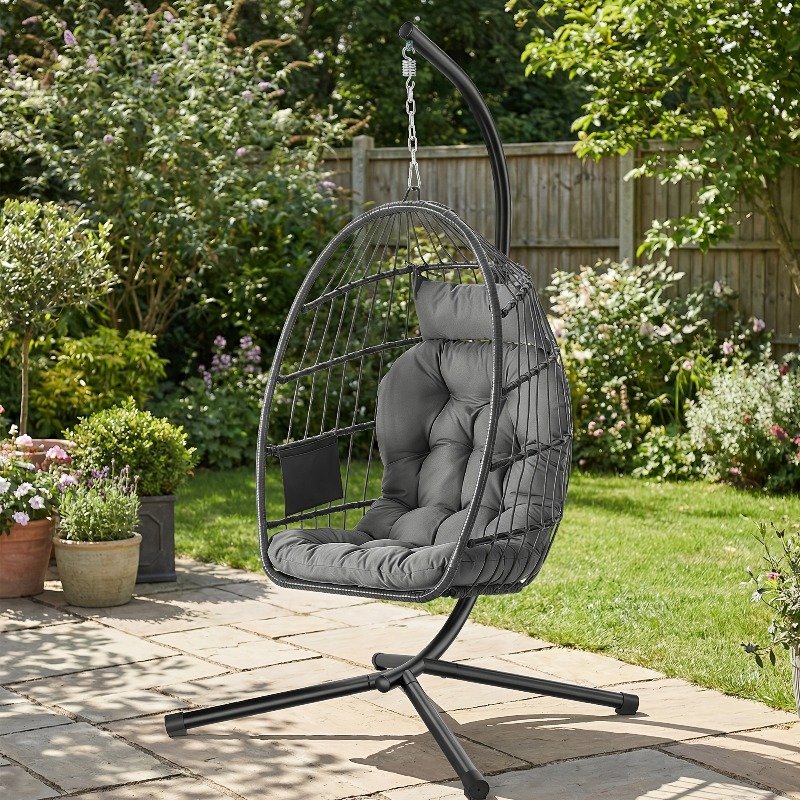 Hanging Egg Chair with Stand – - Hanging Egg Chair 评论和价格