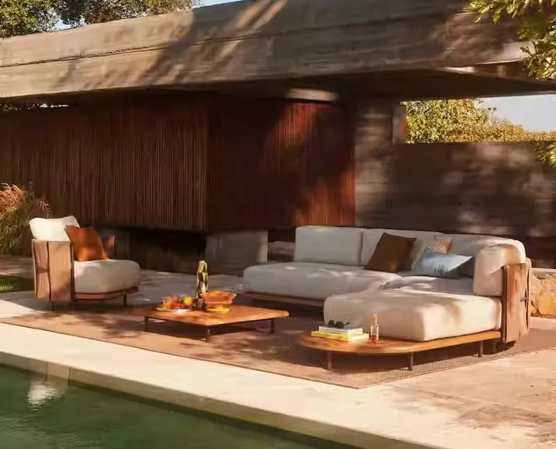 Nordic outdoor rattan sofa vil - Outdoor Furniture Design 评论和价格