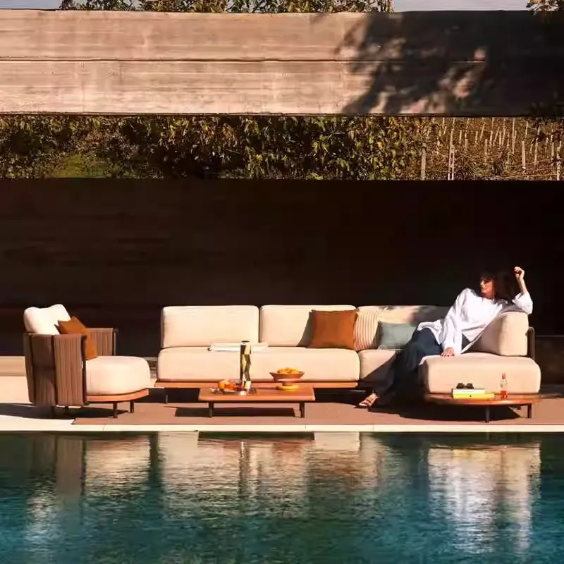 Nordic outdoor rattan sofa vil - Outdoor Furniture Design 评论和价格