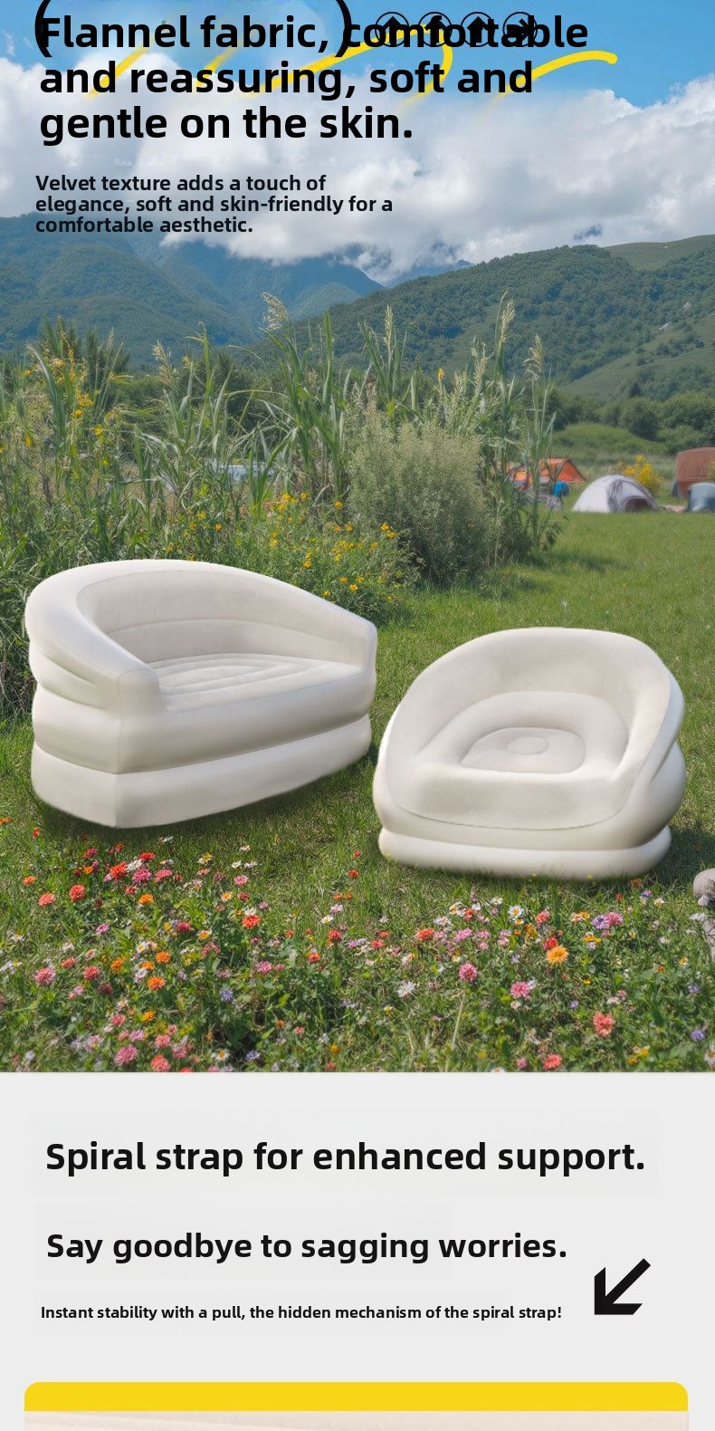 Portable Iatable Sofa for Cam  - Outdoor Furniture Design 评论和价格