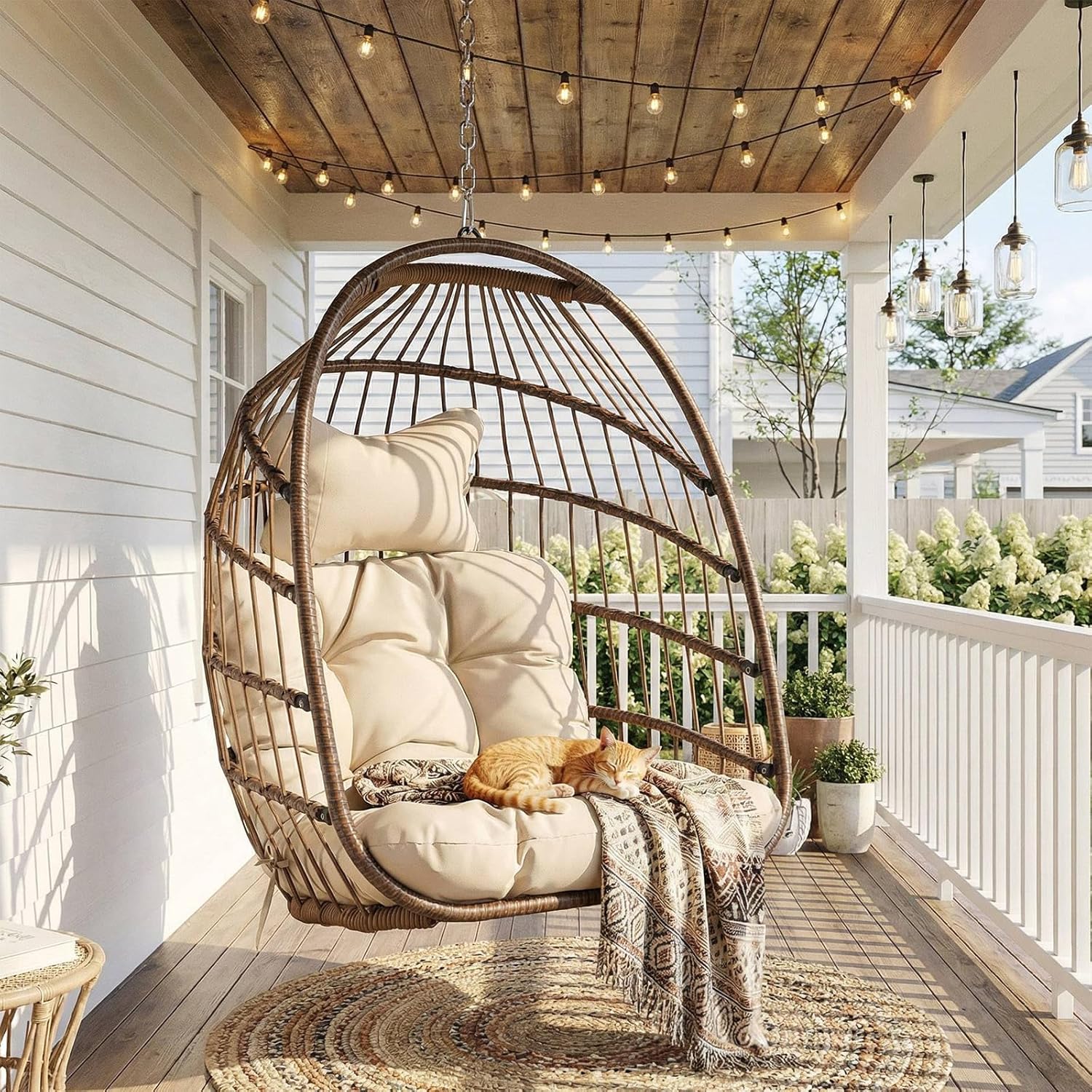 Outdoor Hanging Egg Chair With - Hanging Egg Chair 评论和价格