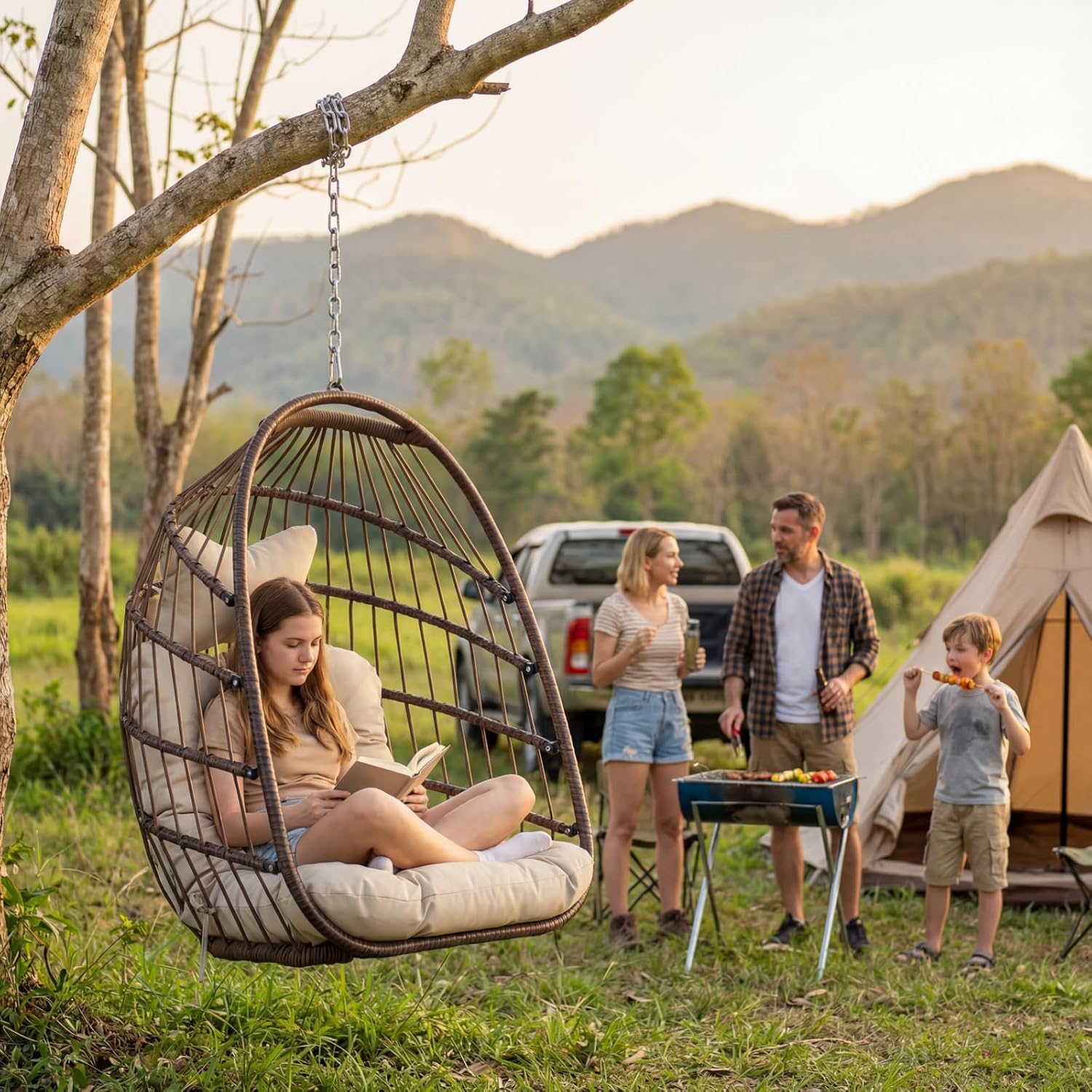 Outdoor Hanging Egg Chair With - Hanging Egg Chair 评论和价格