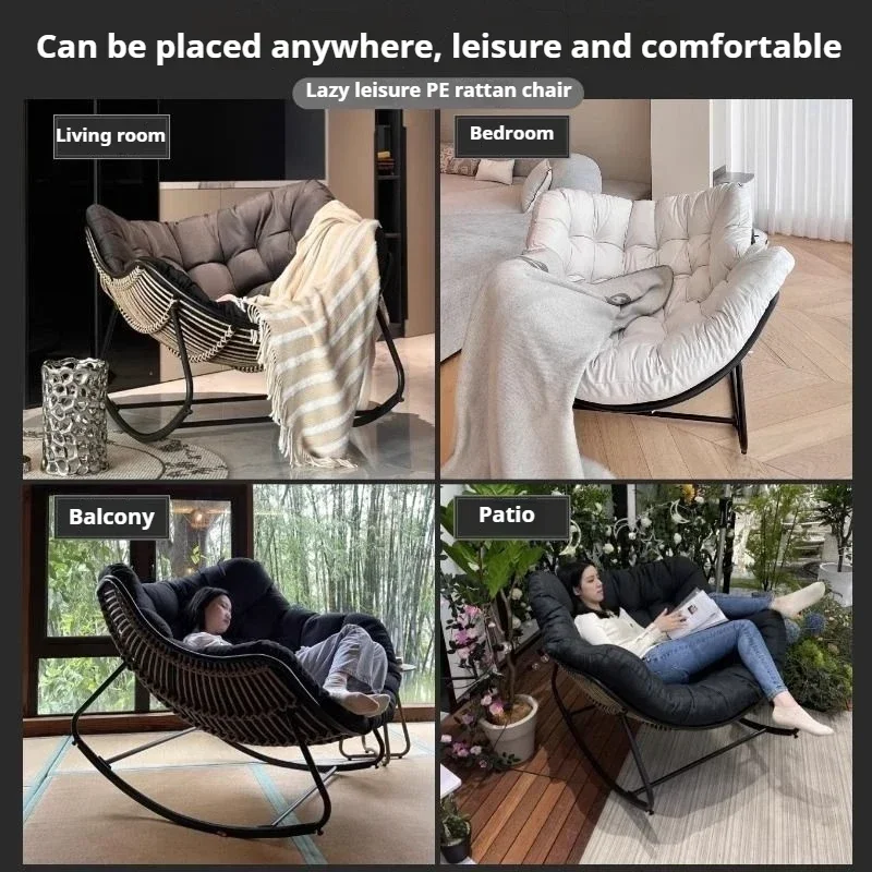 Outdoor Rocking Chair Wicker E - Hanging Egg Chair 评论和价格