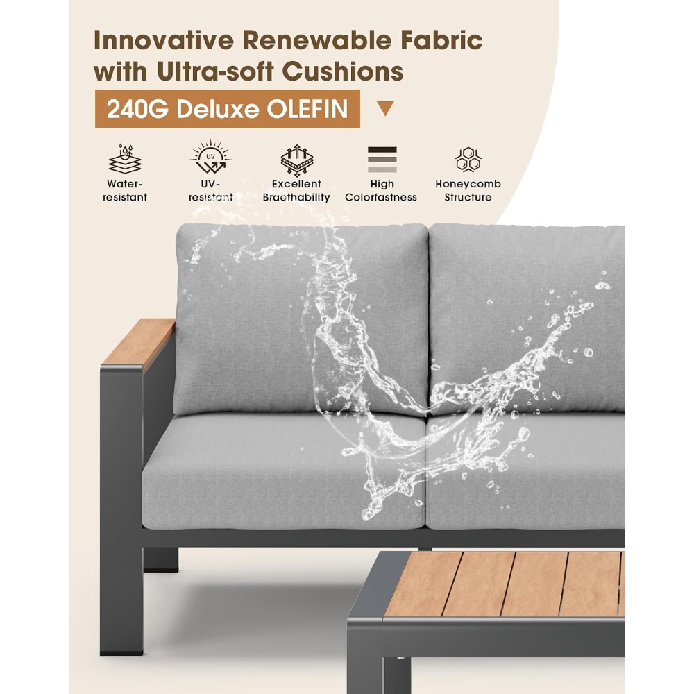 USA Stock Aluminum Outdoor Pat - Outdoor Furniture In Sale 评论和价格