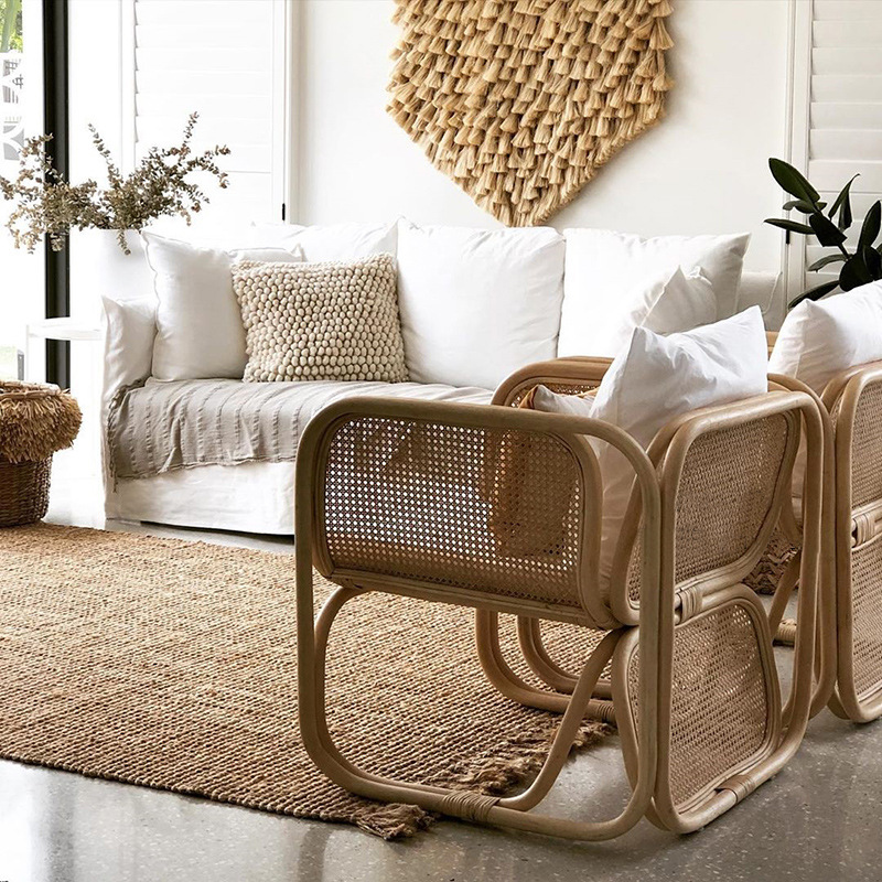Japanese Rattan Sofa Combinati - Outdoor Furniture Japanese Style 评论和价格