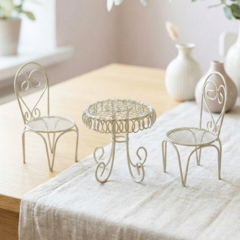 1/3Pcs Dollhouse Garden Displa - Outdoor Furniture Design 评论和价格