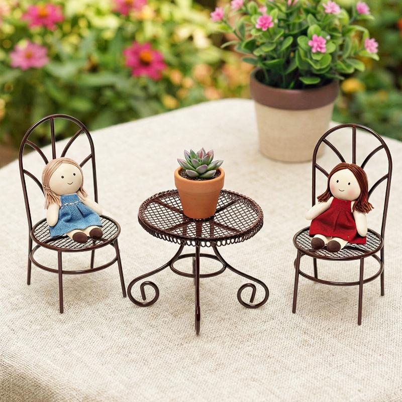 1/3Pcs Dollhouse Garden Displa - Outdoor Furniture Design 评论和价格