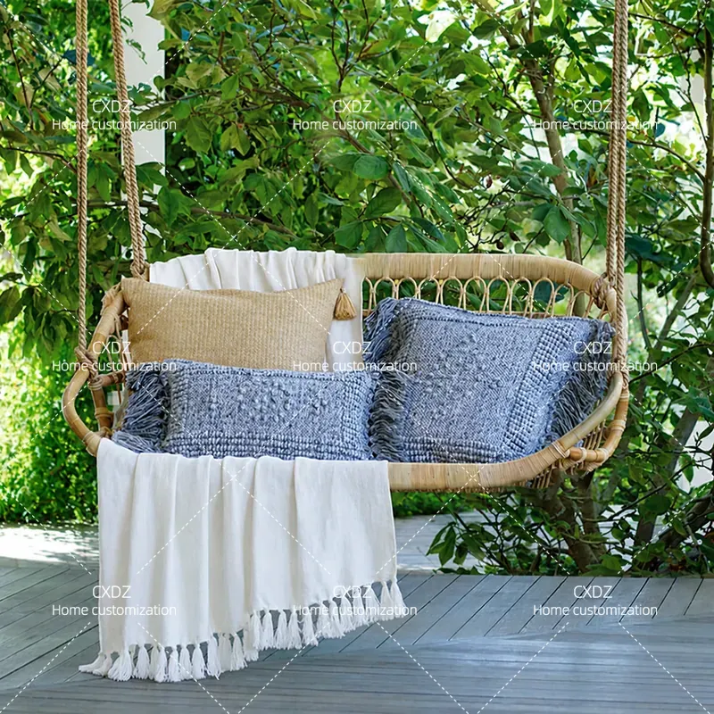 Outdoor Double Hanging Rattan  - Outdoor Furniture Japanese Style 评论和价格