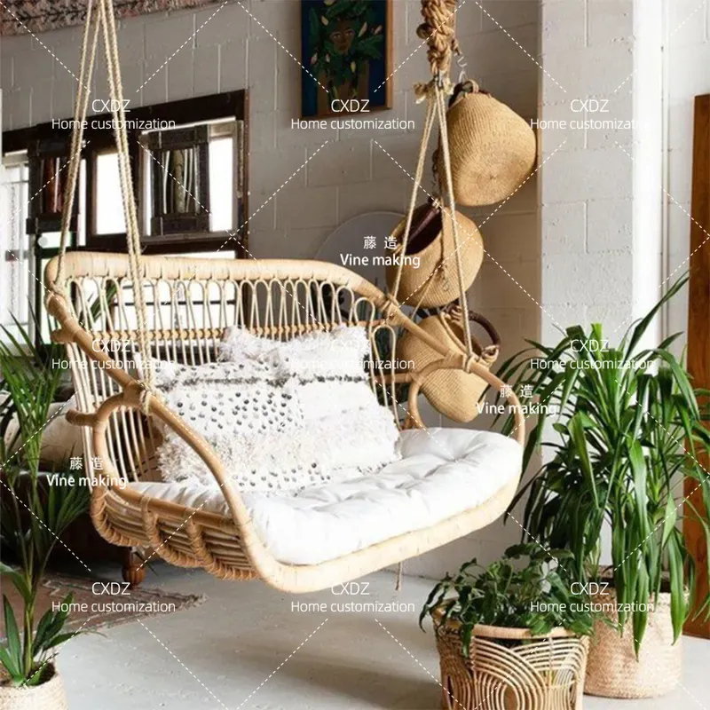 Outdoor Double Hanging Rattan  - Outdoor Furniture Japanese Style 评论和价格