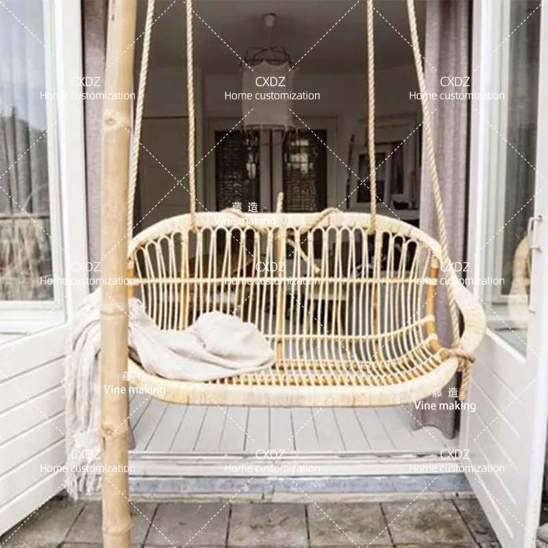 Outdoor Double Hanging Rattan  - Outdoor Furniture Japanese Style 评论和价格