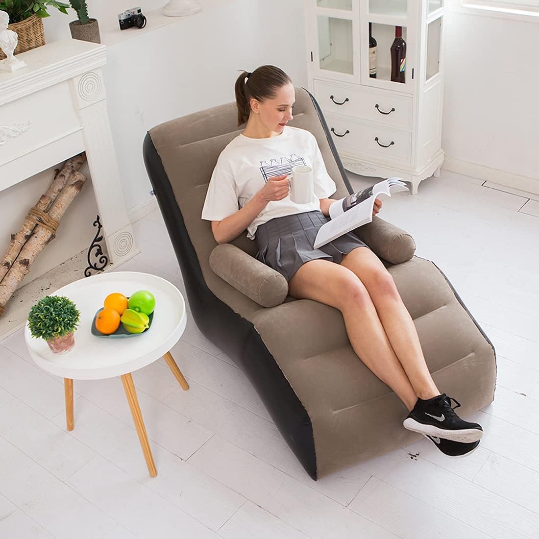 Folding Lazy Sofa,Inflatable L - Outdoor Furniture Durable 评论和价格