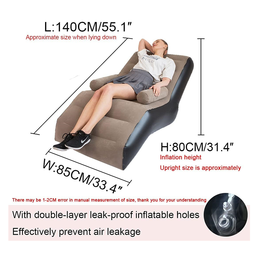 Folding Lazy Sofa,Inflatable L - Outdoor Furniture Durable 评论和价格
