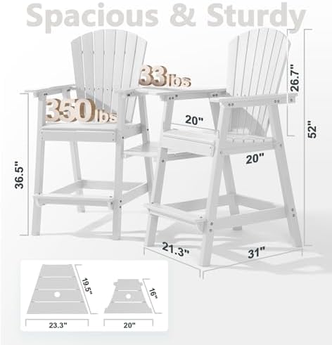 Tall Adirondack Chairs Set of  - Adirondack Chair Wood 评论和价格