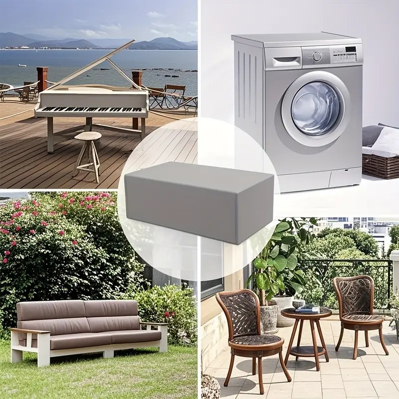 Silver Oxford Fabric Protectiv - Outdoor Furniture Table And Chairs 评论和价格